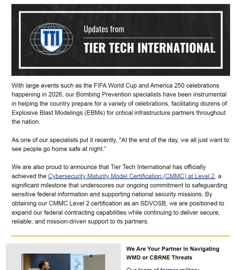 tier-tech-q3-2026-image a screenshot of the New Year (2026) newsletter for Tier Tech International